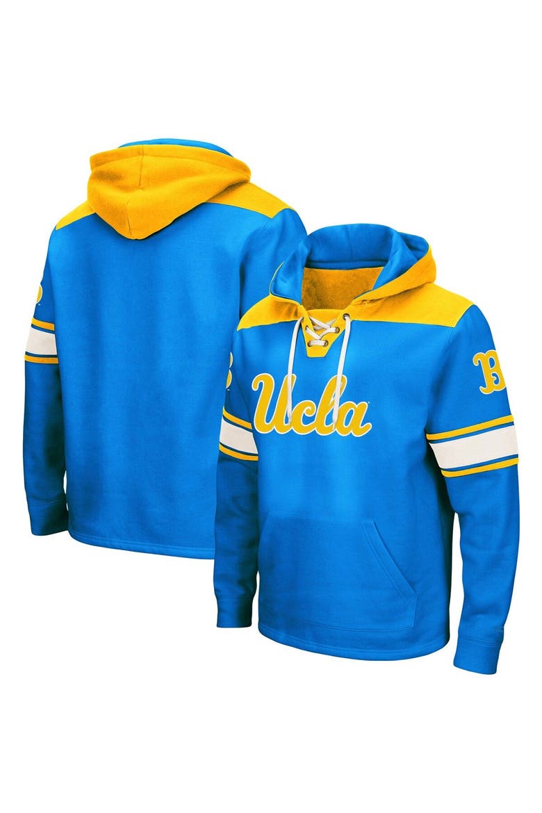 Men's Colosseum Blue UCLA Bruins 2.0 Lace-Up Pullover Hoodie, Main, color, Blue