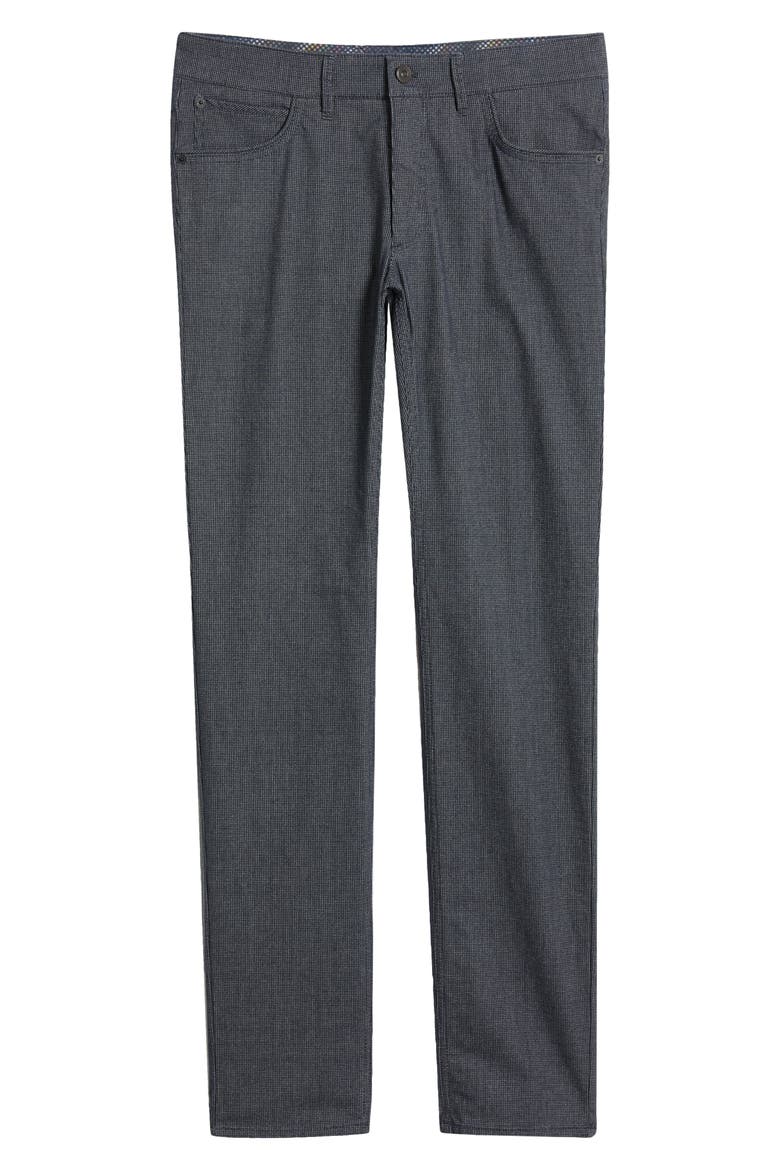 Chuck Microcheck Modern Fit Stretch Pants, Alternate, color, 23-MIDNIGHT