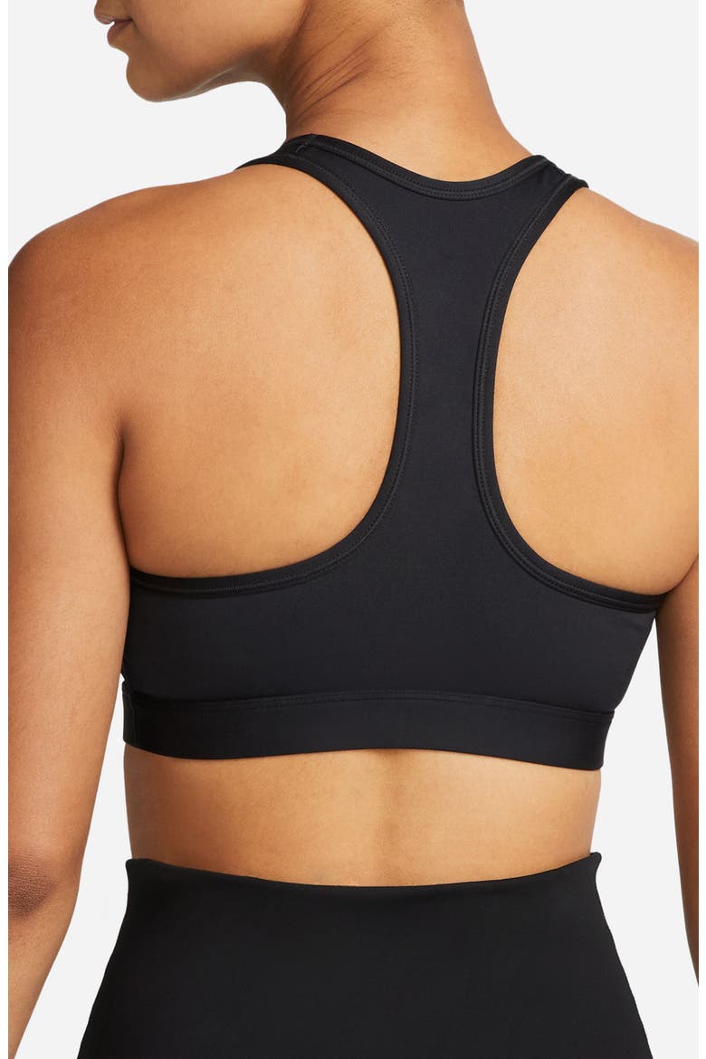 Dri-FIT Swoosh Medium Support Padded Sports Bra, Alternate, color, BLACK/WHITE