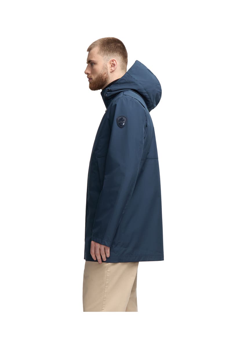 Kaito Unlined Rain Shell with Fixed Hood, Alternate, color, Navy