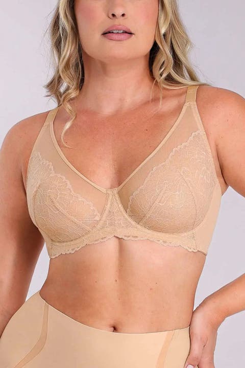 Supportive Unlined Lace Underwired Bra