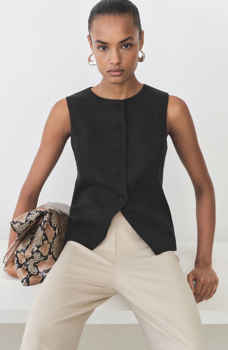 MANGO Suit Vest, Alternate, color, 