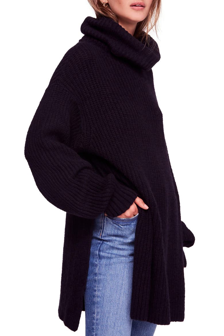 Eleven Turtleneck Sweater, Main, color, BLACK