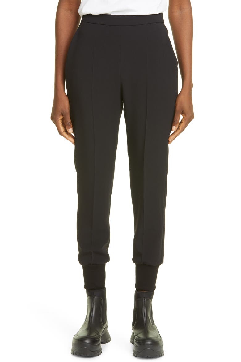 Julia Stretch Cady Joggers, Main, color, BLACK