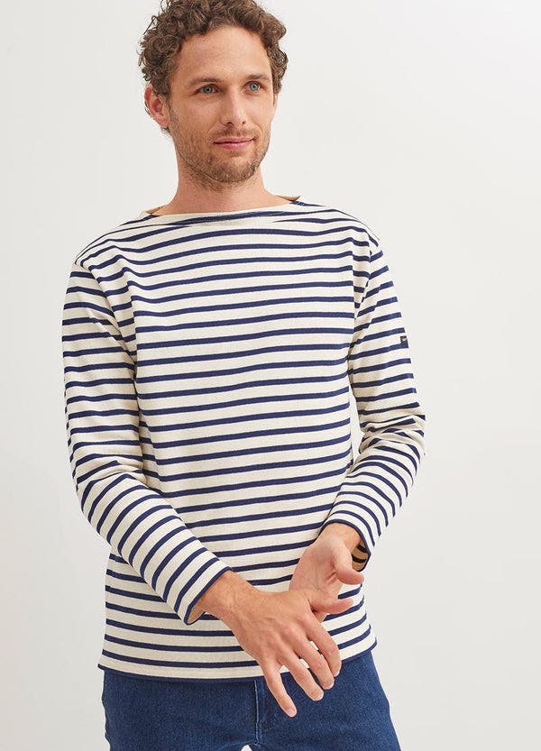 selected ecru/navy