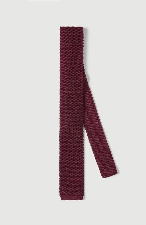 Silk knit tie
