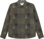 Les Deux Kody Patchwork Wool Overshirt