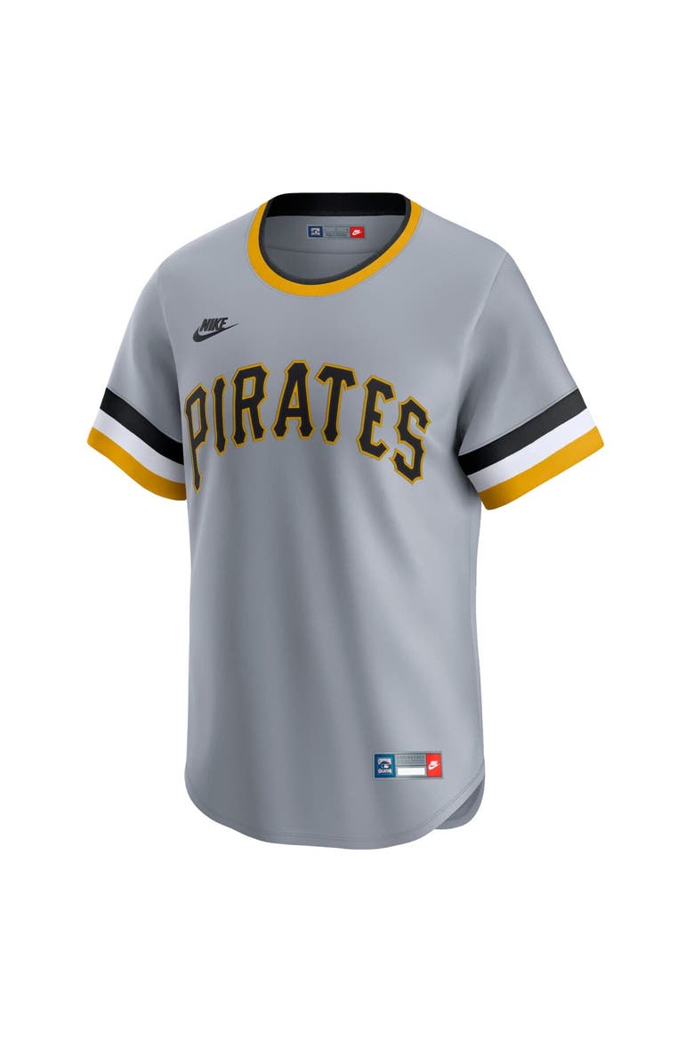 Men's Nike Gray Pittsburgh Pirates Cooperstown Collection Limited Jersey, Alternate, color, Gray