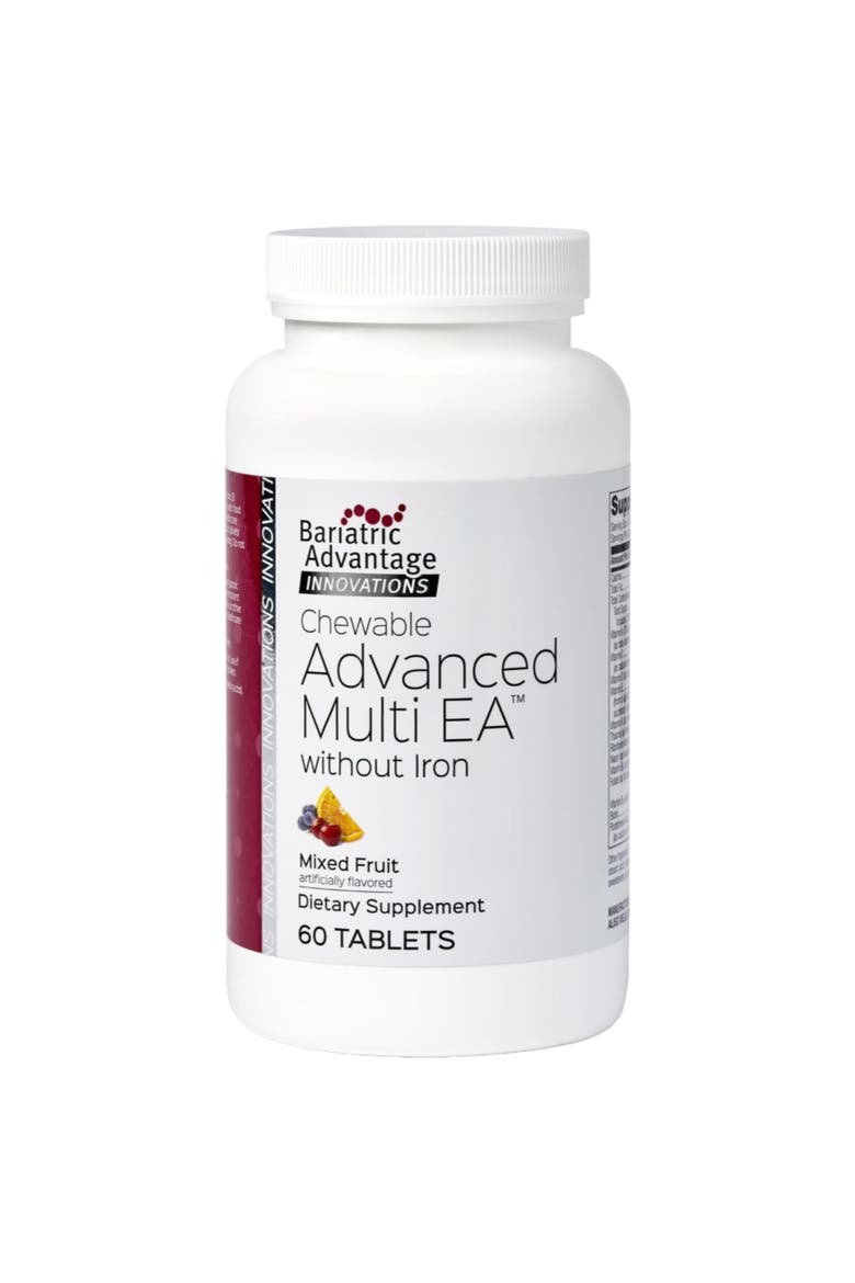 Chewable Advanced Multi Vitamin Without Iron High Potency Daily Multivitamin 60 Count, Main, color, None