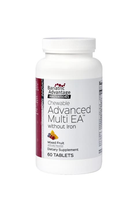 Chewable Advanced Multi Vitamin Without Iron High Potency Daily Multivitamin 60 Count