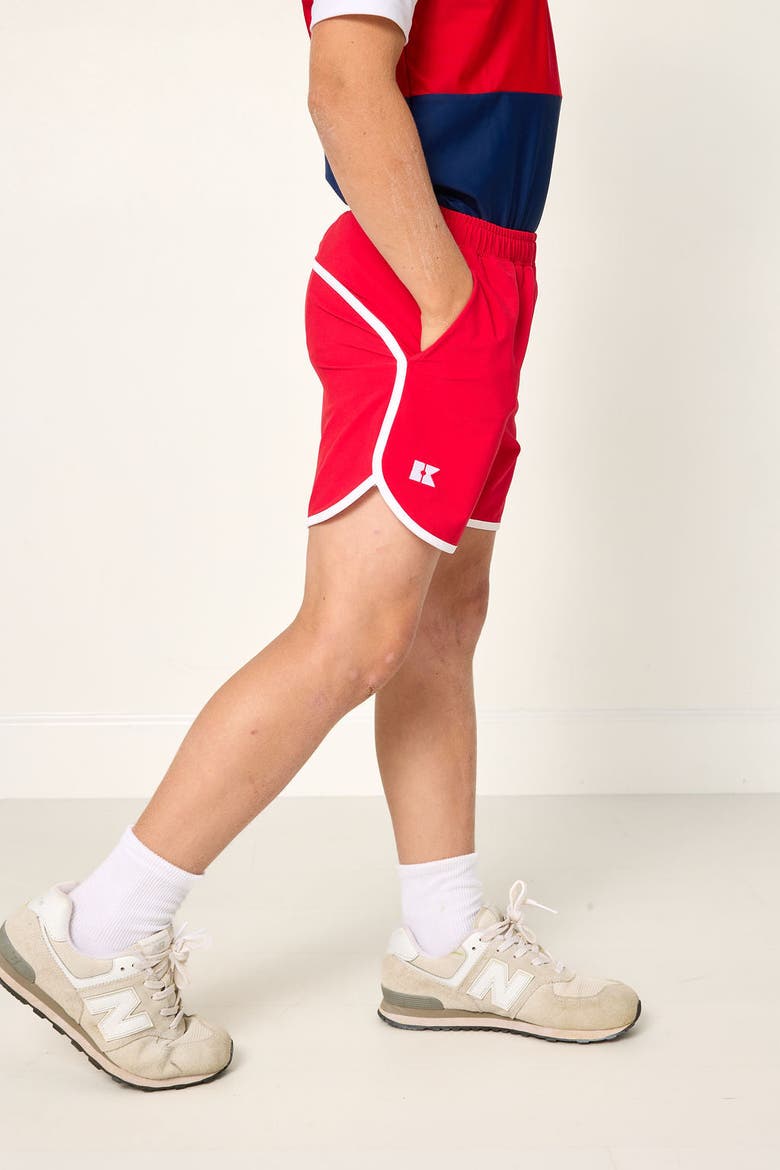 Retro Super Short, Alternate, color, Red