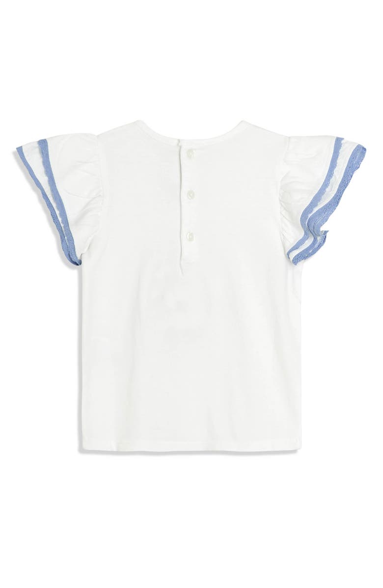 JOJO MAMAN BEBE Ice Cream Appliqué Frill Cotton Top & Skirt Set, Alternate, color, Blue