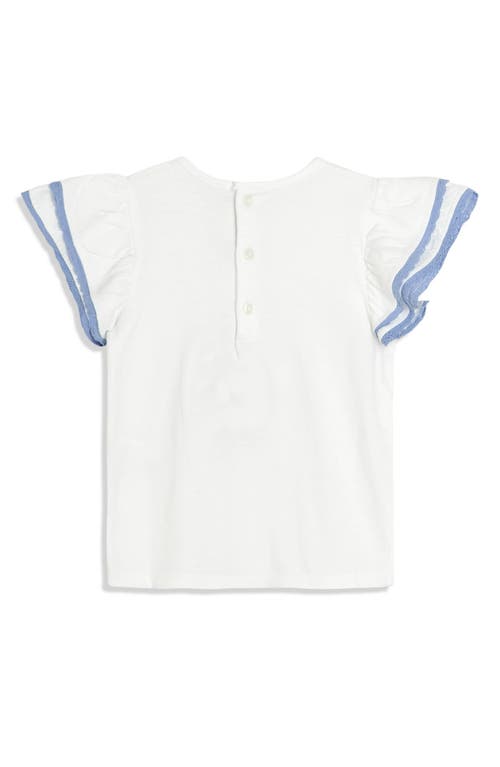 Jojo Maman Bébé Jojo Maman Bebe Ice Cream Appliqué Frill Cotton Top & Skirt Set