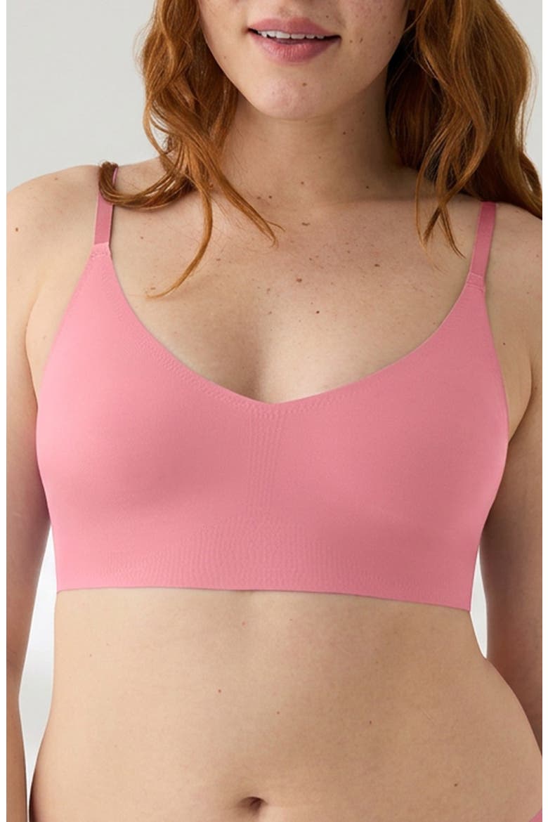 The True Body Triangle Convertible Strap Bralette, Main, color, WILD ROSE