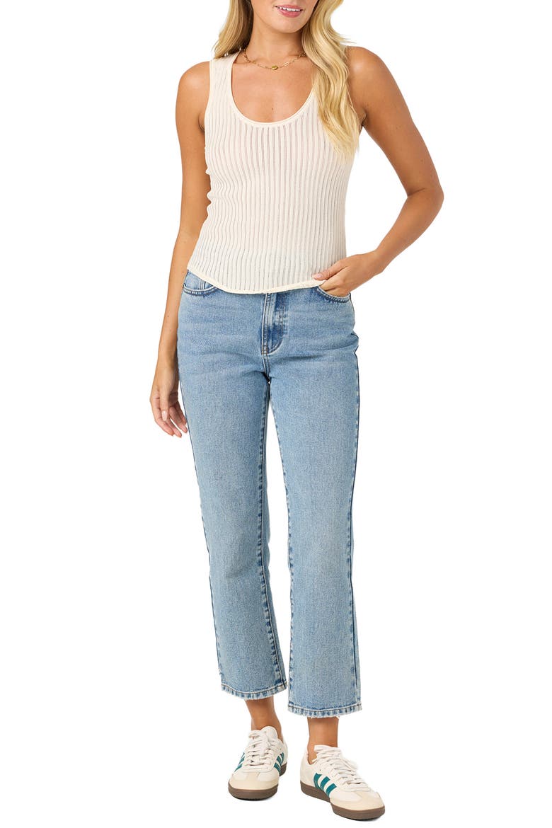 Caldwell Open Knit Tank, Alternate, color, TOFU