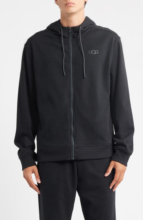 Ugg(r) Shiloh Fleece Zip Hoodie In Black