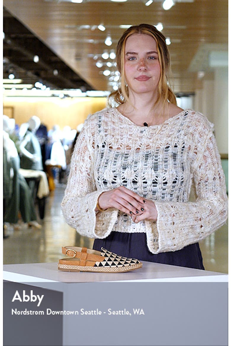 Paisley Slingback Espadrille Flat - Multiple Widths Available video