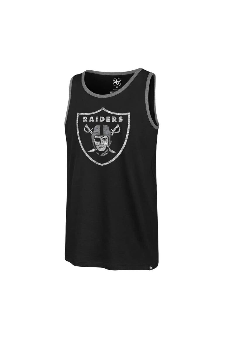 Men's '47  Black Las Vegas Raiders Premier Franklin Tank Top, Alternate, color, Black