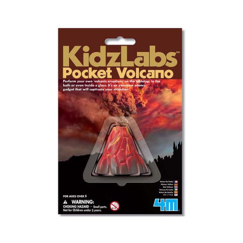 Kidzlabs Pocket Volcano Create Mini Eruptions, Baking Soda Reactions