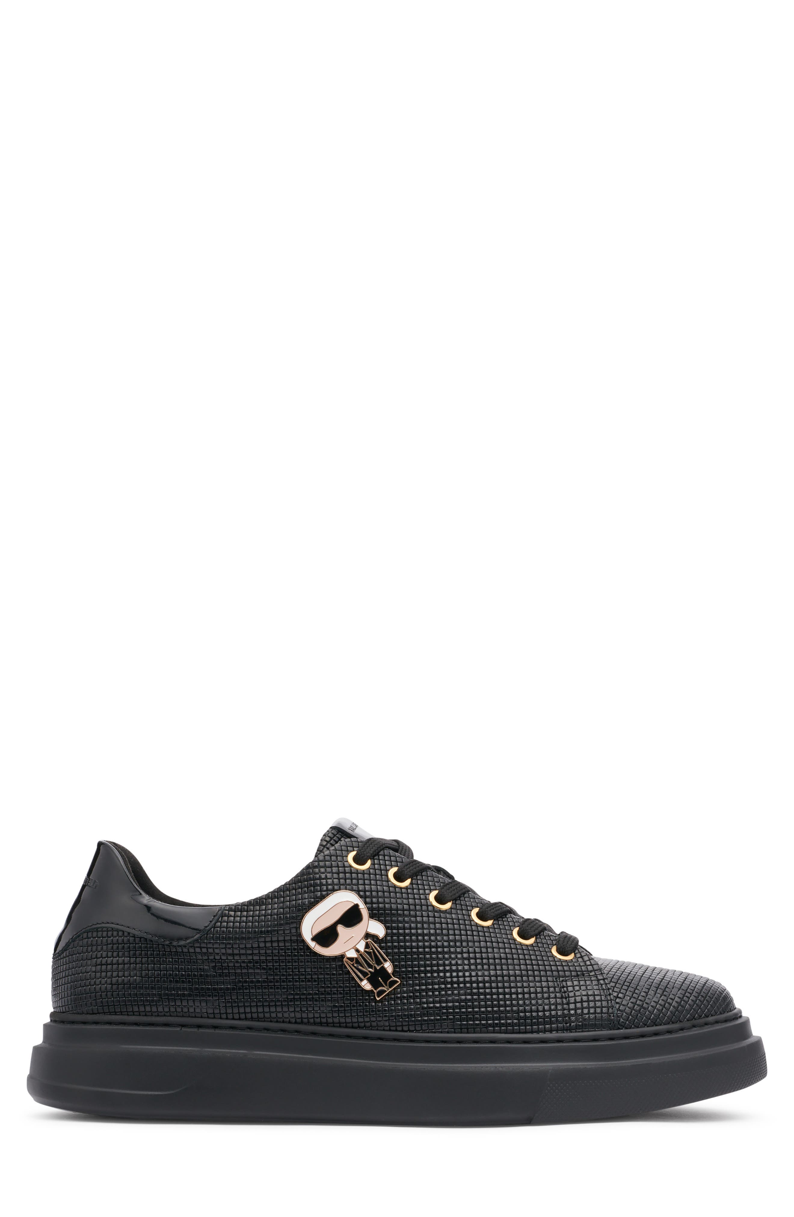 KARL LAGERFELD PARIS Pin Logo Sneaker, Alternate, color, 