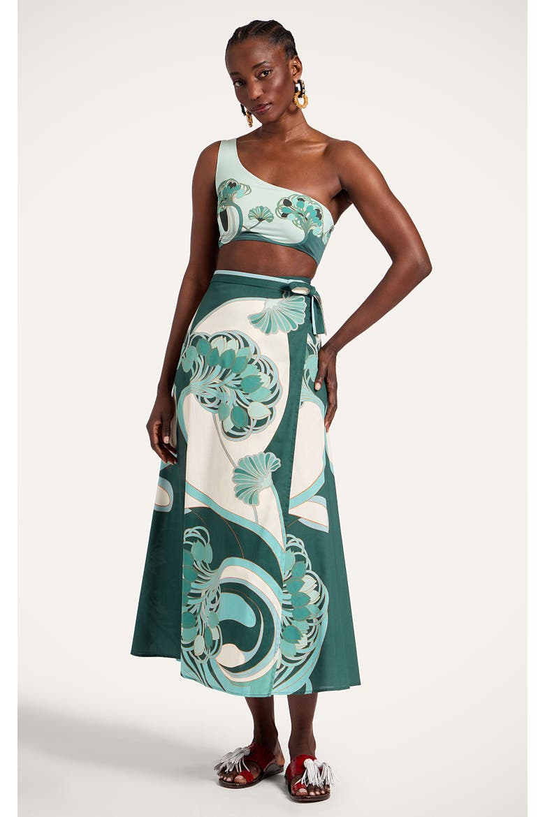 Sarong Skirt, Main, color, Blooming Tulip Placée Menta