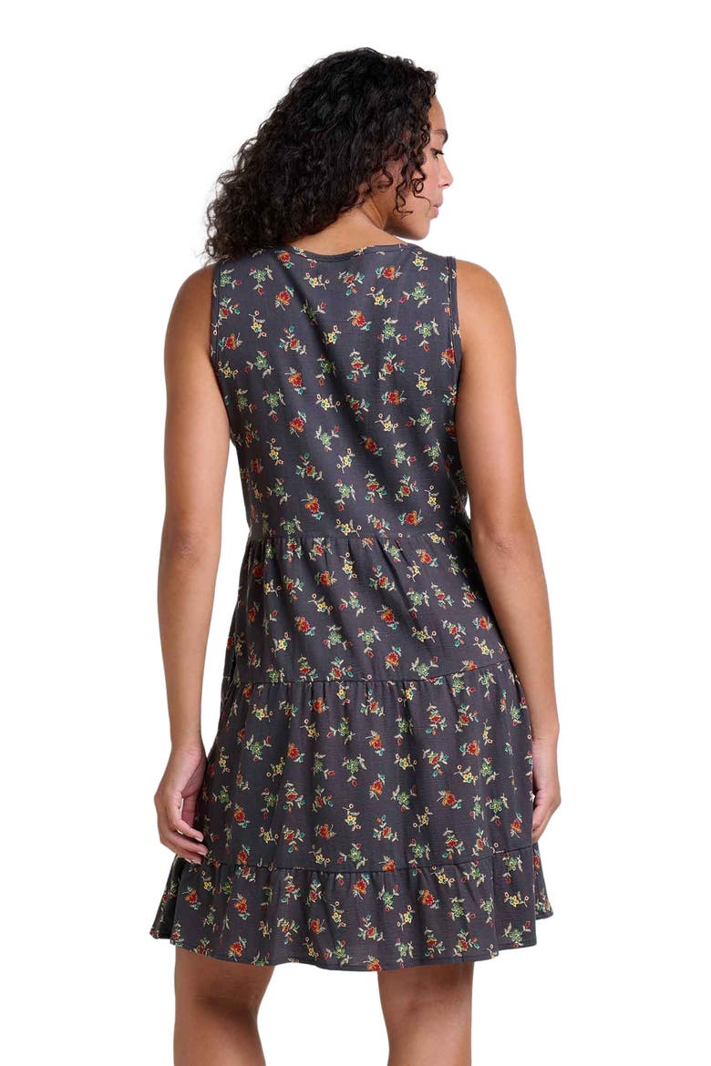 Manzana Tiered Sleeveless Dress, Alternate, color, Black Graphic Print