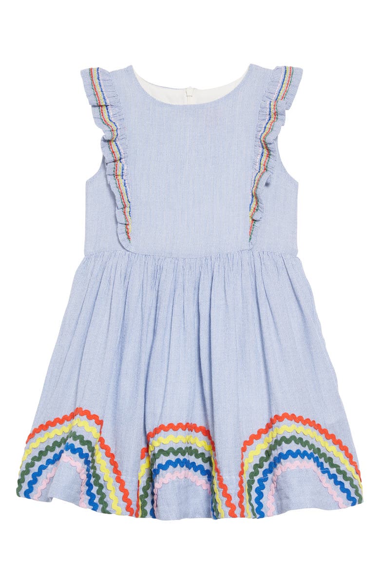 Mini Boden Frill Dress, Main, color, 