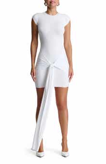 Naked Wardrobe Cascade Detail Body-Con Minidress