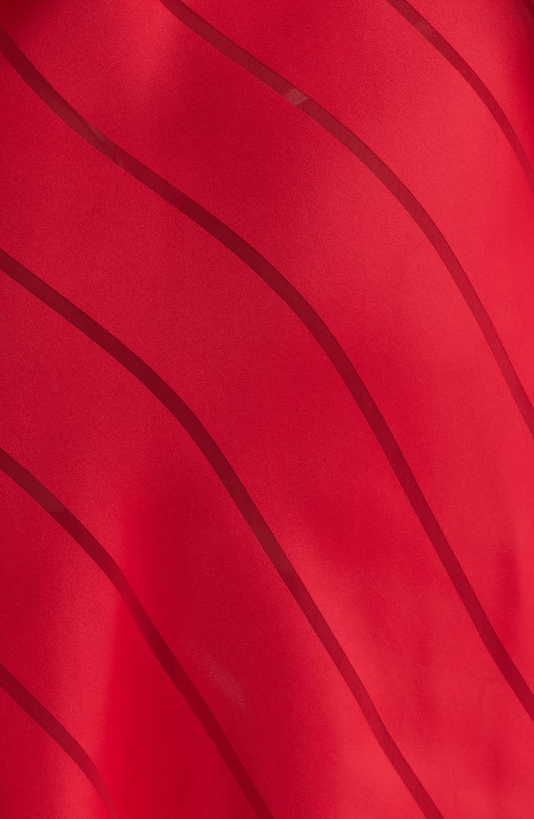 Natori Sheer Stripe Jacquard Satin Chemise, Alternate, color, 