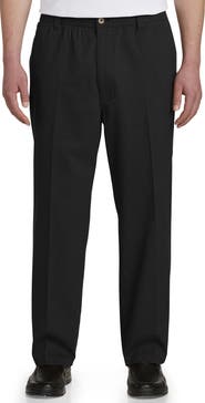 Harbor Bay by DXL Big & Tall Elastic-Waist Pants