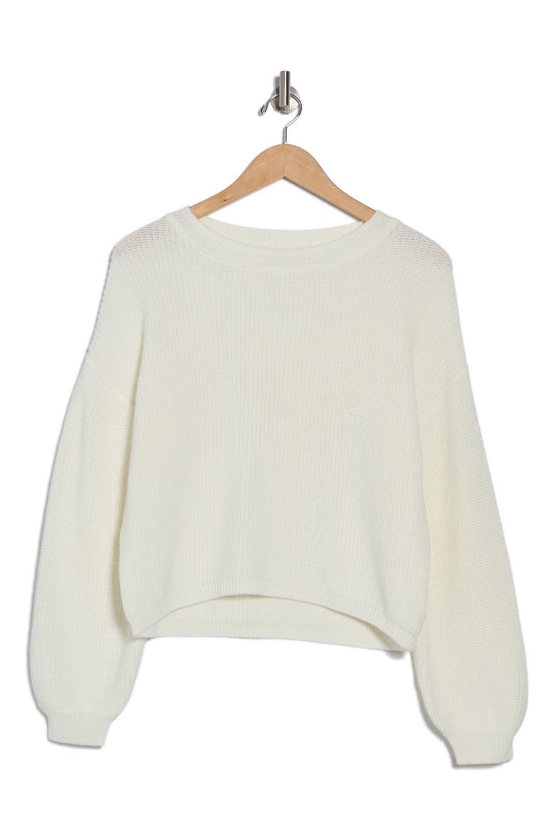 Lesel Stripe Sweater, Alternate, color, WHITE