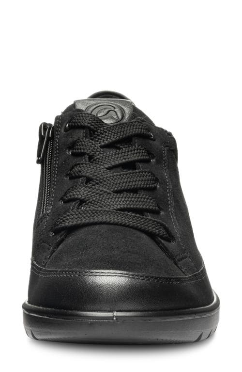 Ara Zamia Wedge Sneaker In Black