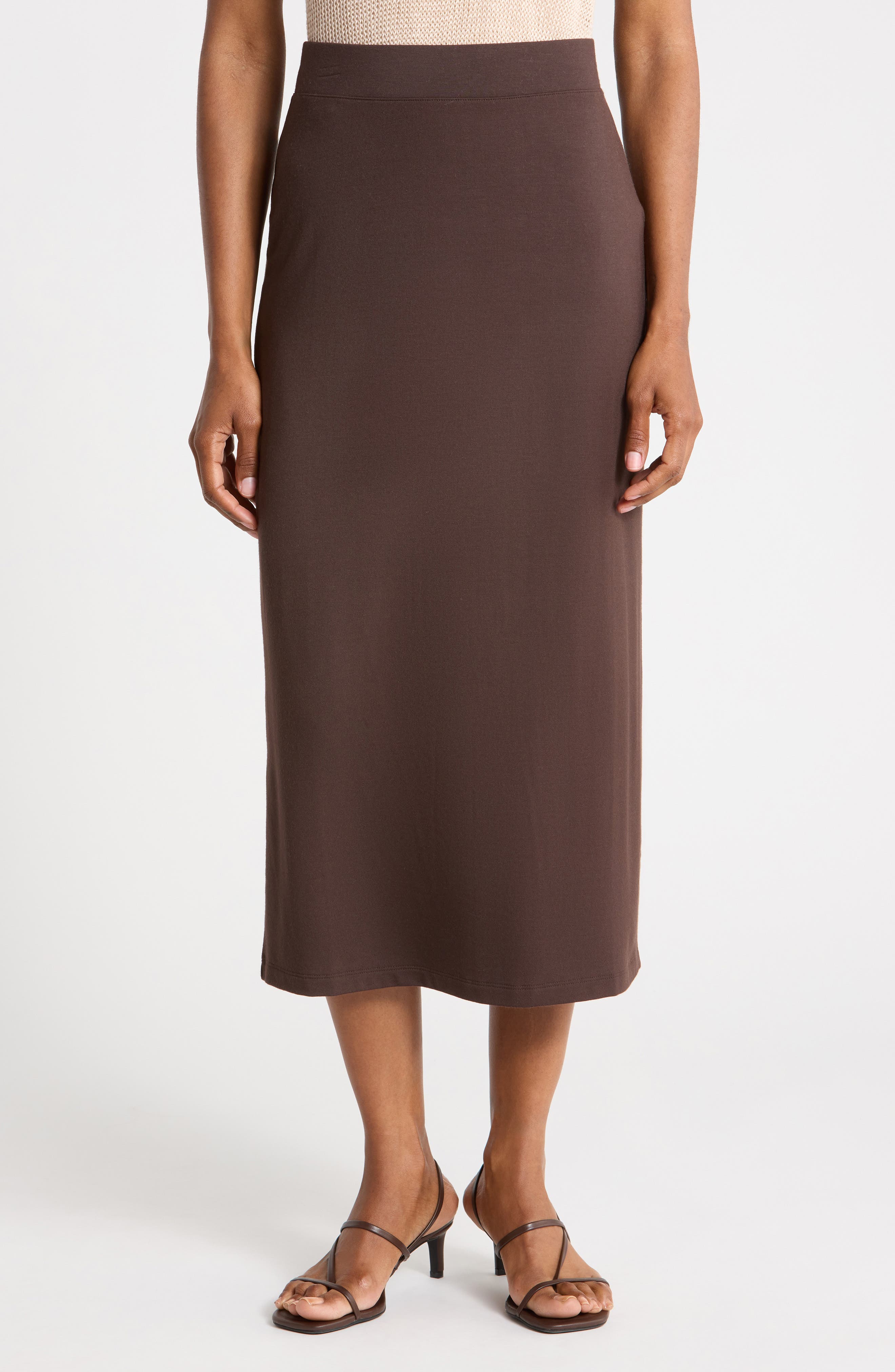 Vince Pull-On Midi Skirt