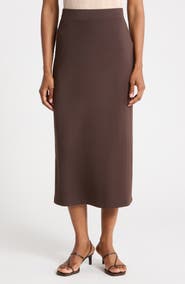 Vince Pull-On Midi Skirt