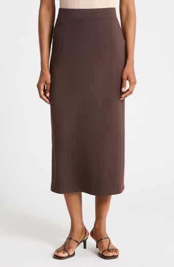 Pull-On Midi Skirt
