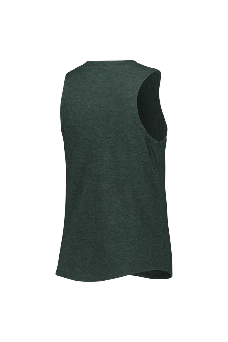 Women's Concepts Sport Heather Green/Heather Black Minnesota Wild Meter Muscle Tank Top & Pants Sleep Set, Alternate, color, Black