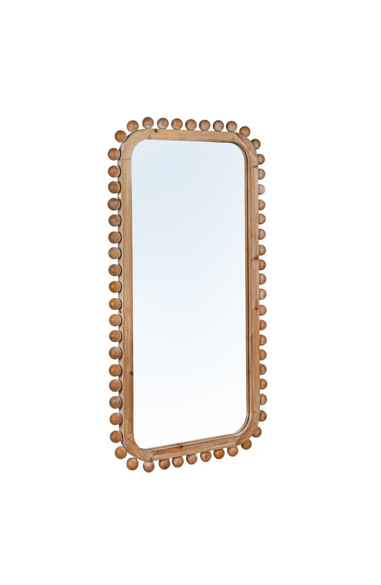 Storied Home Firwood Boho-Southwestern Rectangular Wall Mirror, Natural, Main, color, Natural