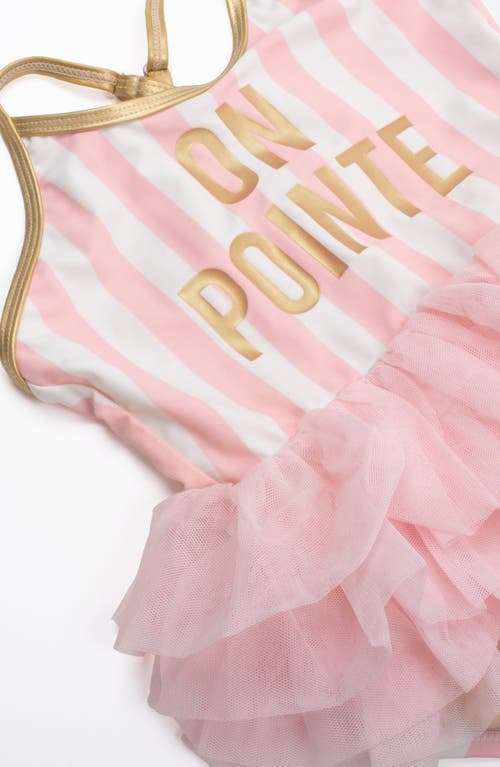 SHADE CRITTERS SHADE CRITTERS KIDS' ONE POINTE TUTU ONE-PIECE SWIMSUIT 