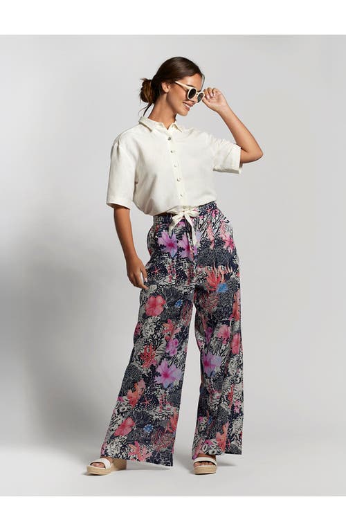 Tori Richard Coral Bloom Evelyn Pant In Multi