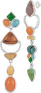 SPHERA MILANO Asymmetric Resin Drop Earrings