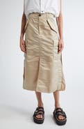 Sacai Insulated Nylon Twill Midi Cargo Skirt