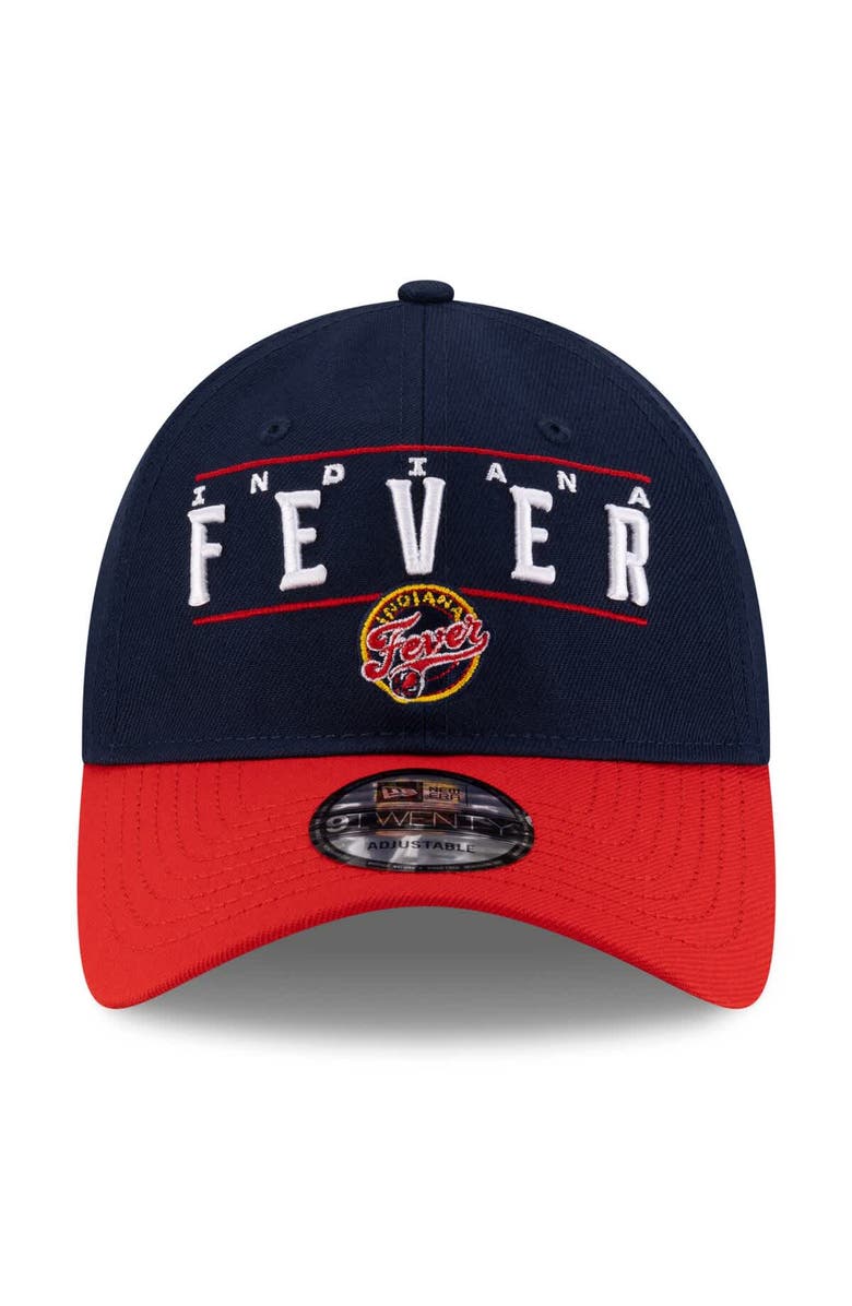 New Era Unisex New Era Navy/Red Indiana Fever 2025 WNBA Draft 9TWENTY Adjustable Hat, Alternate, color,