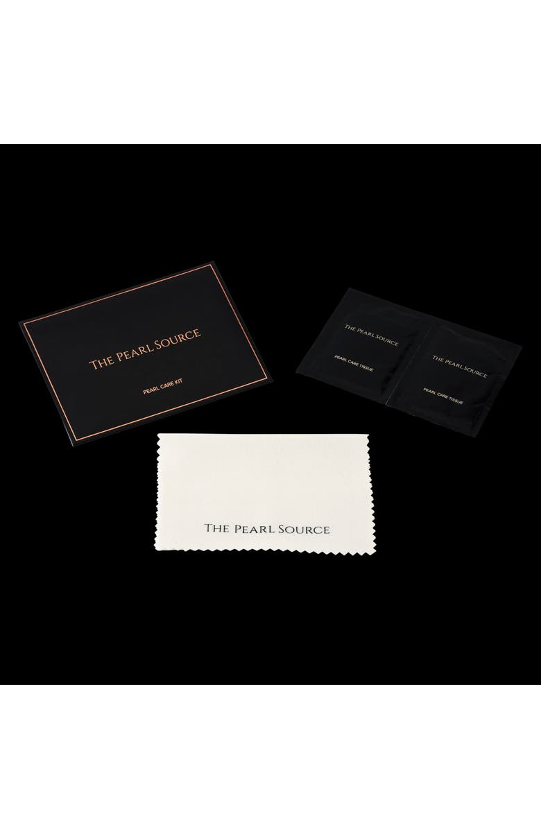 The Pearl Source Opera Length 10-11mm Tahitian South Sea Pearl Necklace - Premier AAAA Quality, Alternate, color, Yellow Gold Clasp