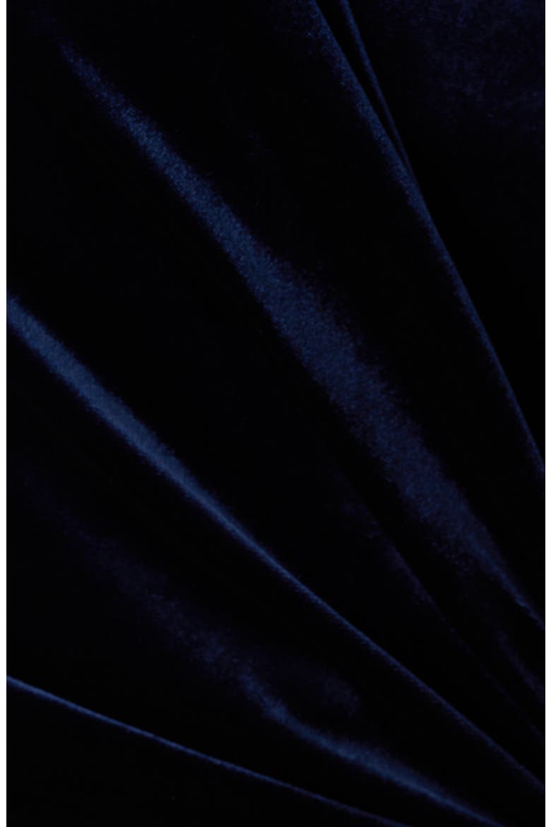One-Shoulder Velvet Jumpsuit, Alternate, color, MIDNIGHT