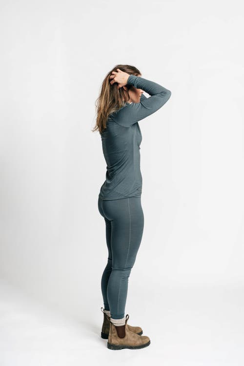 Alpine Fit Merino Wool Isostatic T-neck Top Curvy Fit