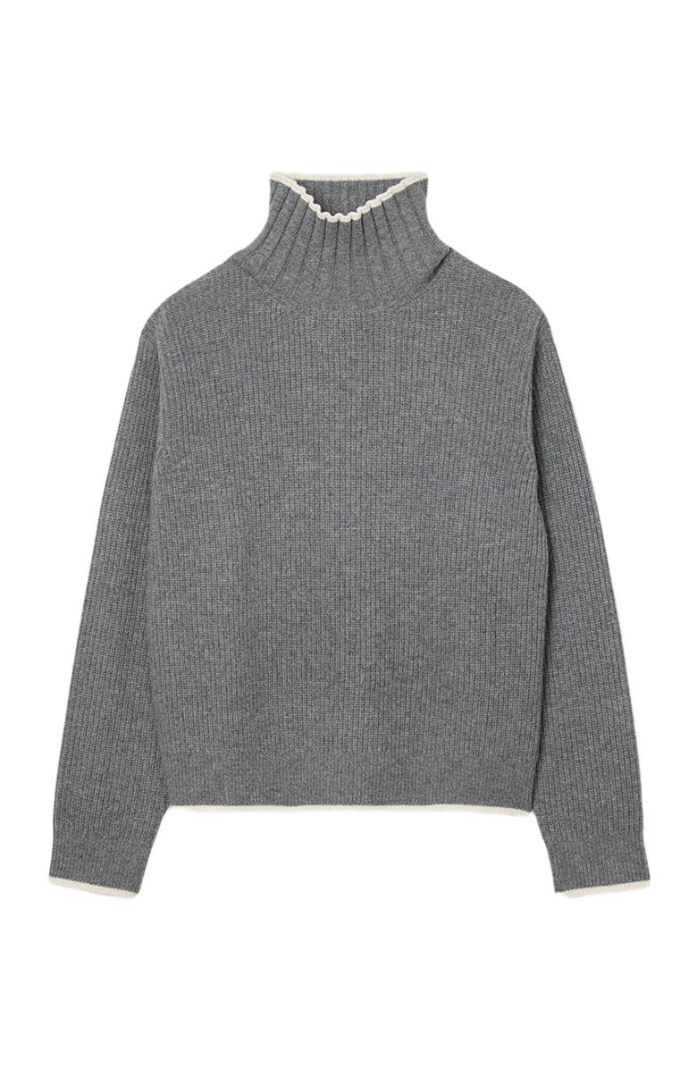 SANDRO Turtleneck sweater, Alternate, color, Grey