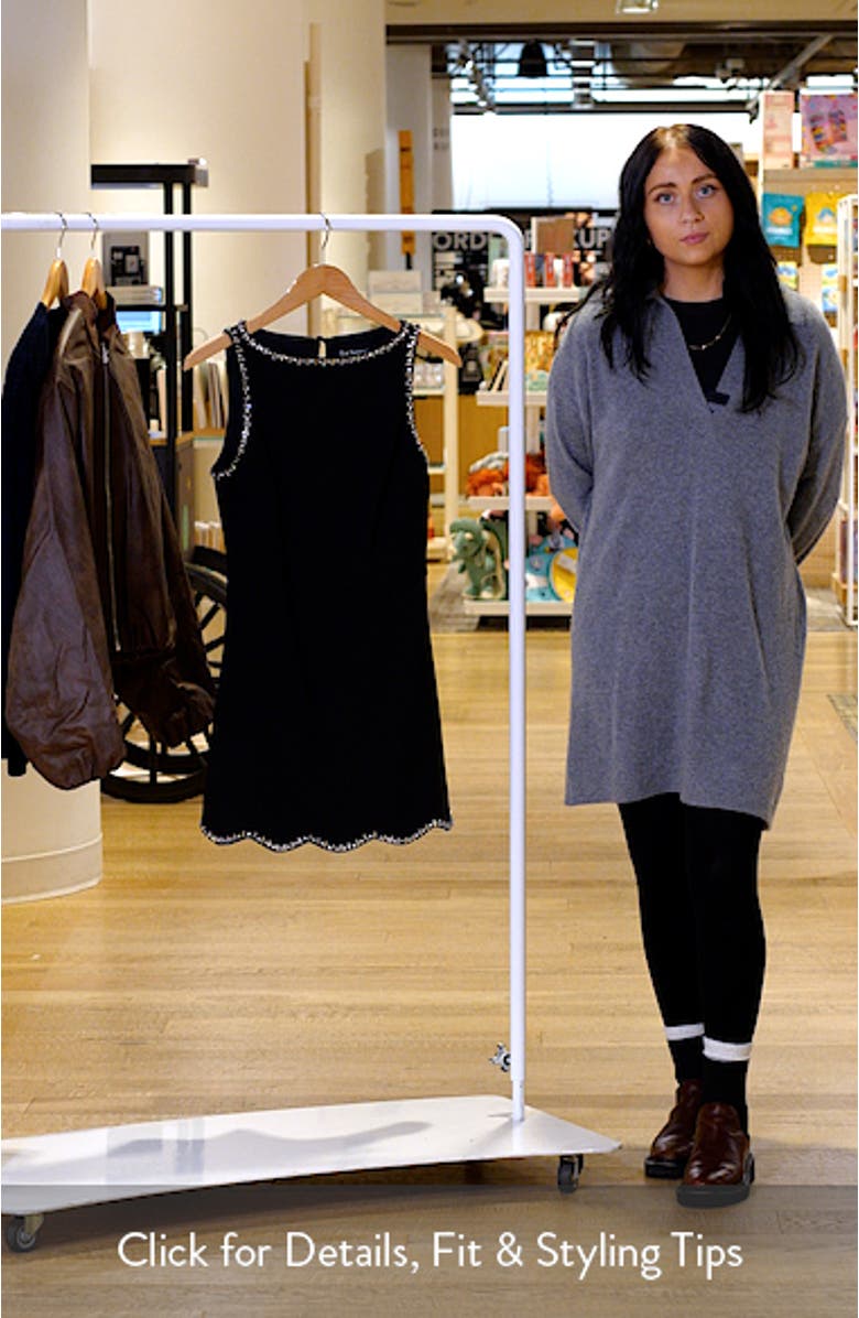 Leah Rhinestone Sleeveless Minidress, sales video thumbnail