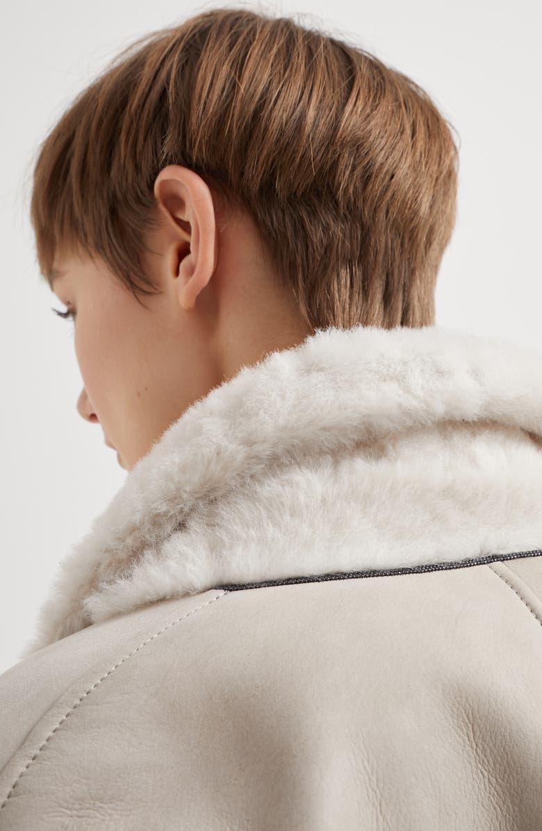 Brunello Cucinelli Shearling reversible outerwear, Alternate, color, 