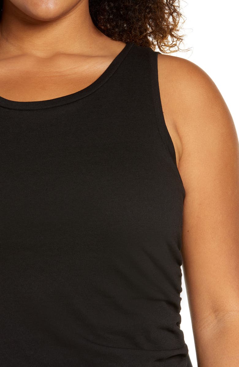 Treasure & Bond Ruched Sleeveless Jersey Dress, Alternate, color,