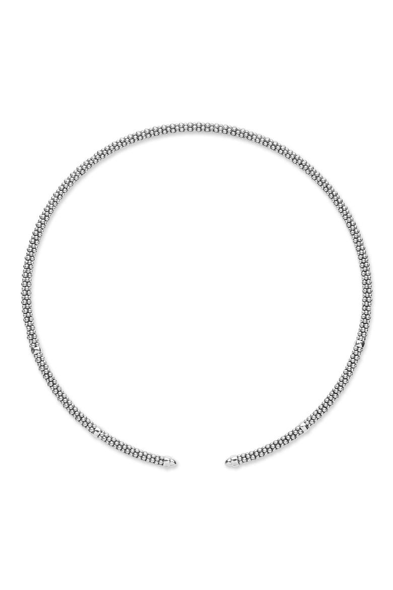 Signature Caviar Sterling Silver Necklace, Main, color, STERLING SILVER